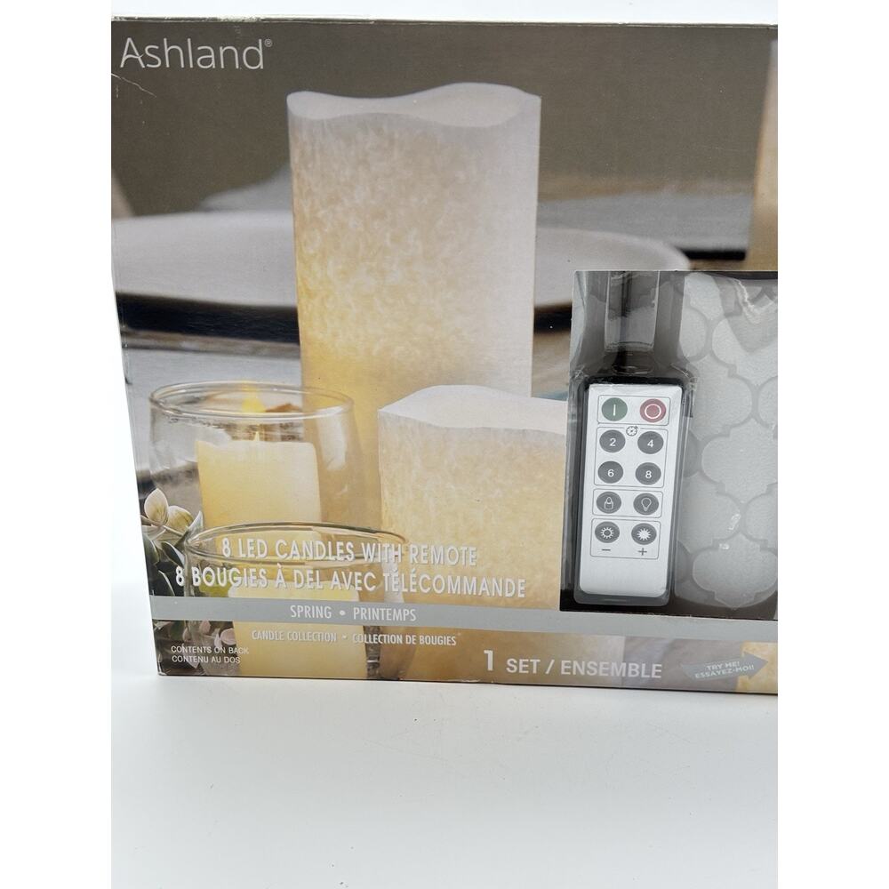 Ashland Candle Collection 8 LED Candles with Remote, New In Box. - Picture 3 of 11
